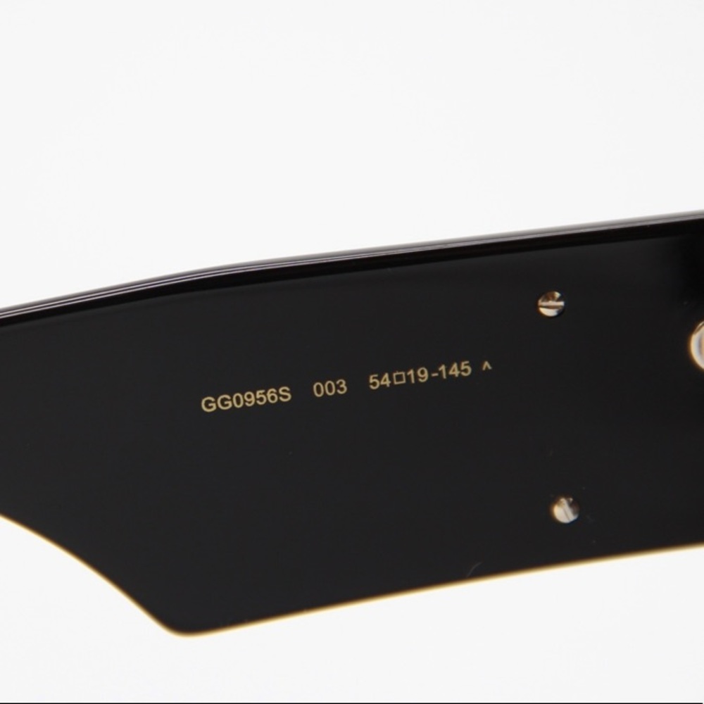 NEW GUCCI GG0956S 003 BLACK OVERSIZED WOMEN’S SUNGLASSES GUCCI - Picture 10 of 14